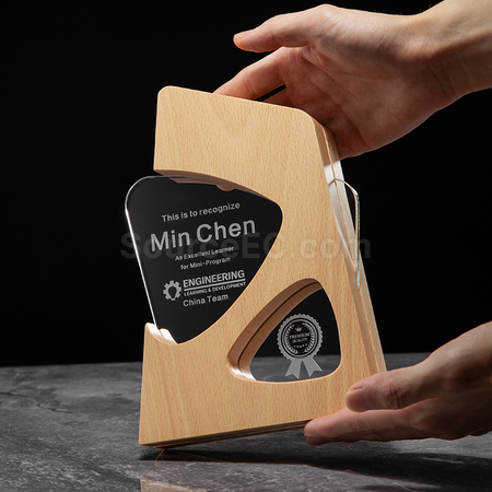 Customization Solid Wood Crystal Award Corporate Gifts