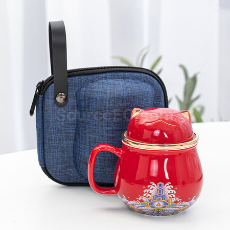 Customization Zhaocai Cat Tea Cup Corporate Gifts