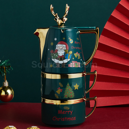 Customization Christmas Ceramic Cup Set Corporate Gifts