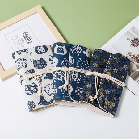 Customization Vintage Loose-leaf Notebook with Fabric Cover Corporate Gifts