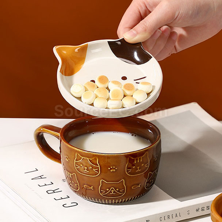 Customization Kawaii Japanese Mug with Lid Corporate Gifts