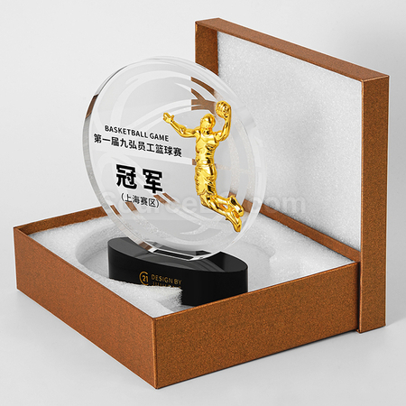 Customization Basketball Crystal Trophy Corporate Gifts