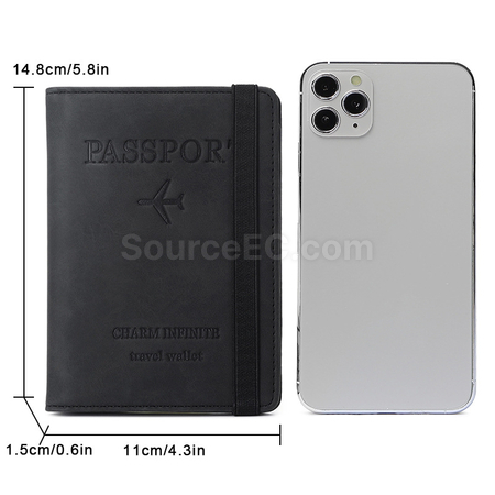Customization Pu RFID Passport Case Corporate Gifts