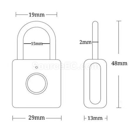 Customization Fingerprint Padlock Corporate Gifts