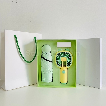 Customization Fan Umbrella Gift Set Corporate Gifts