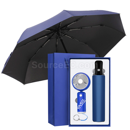 Customization Fan Umbrella Gift Set Corporate Gifts