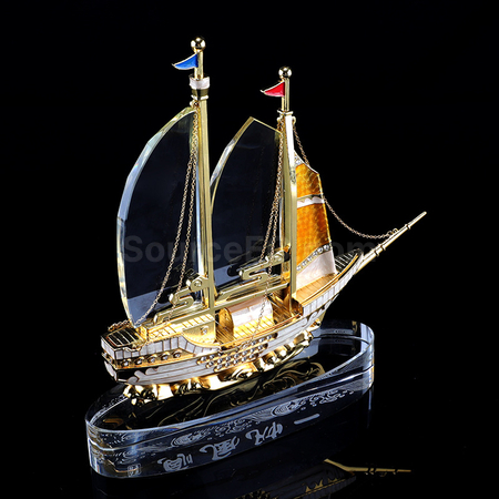 Customization Sailboat Crystal Trophy Corporate Gifts