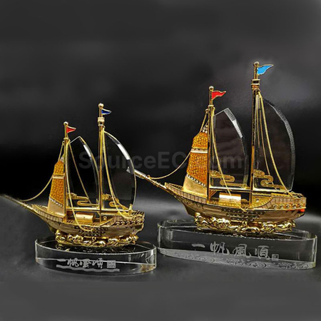 Customization Sailboat Crystal Trophy Corporate Gifts