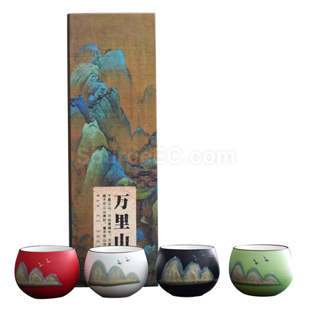 Customization Ceramic Tea Mug Gift Set Corporate Gifts