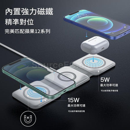 Customization Foldable 3 in 1 Charging Station Corporate Gifts