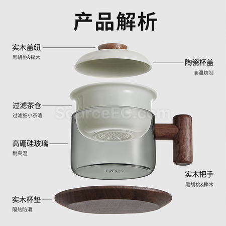 Customization Tea Making Glass Cup Corporate Gifts