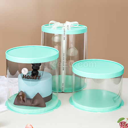 Customization Fully transparent cake packaging box Corporate Gifts