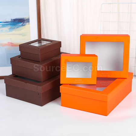 Customization Transparent Window Paper Box Corporate Gifts