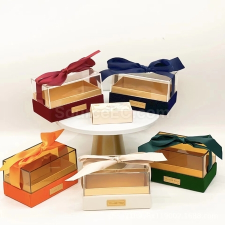Customization Tie-Bow Acrylic Portable Gift Box Corporate Gifts