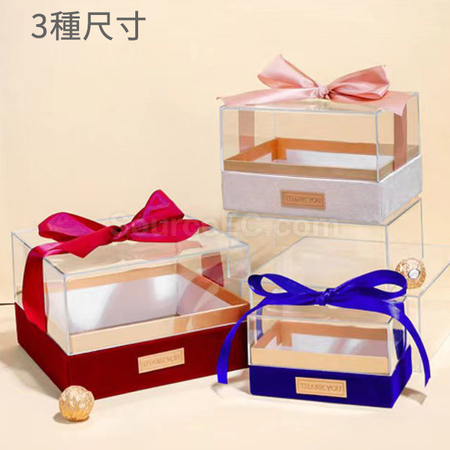 Customization Tie-Bow Acrylic Portable Gift Box Corporate Gifts