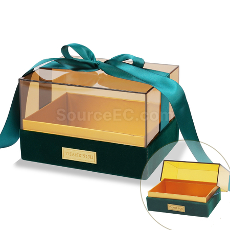 Customization Tie-Bow Acrylic Portable Gift Box Corporate Gifts