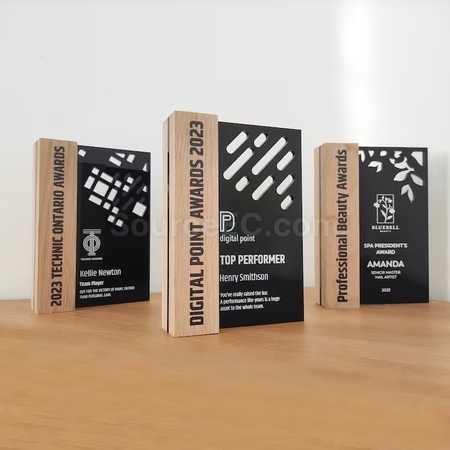 Customization Wooden Acrylic Trophy Corporate Gifts