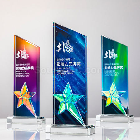 Customization Gradient Crystal Trophy Corporate Gifts