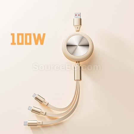 Customization 3 in 1 Retractable Charging Cable Corporate Gifts