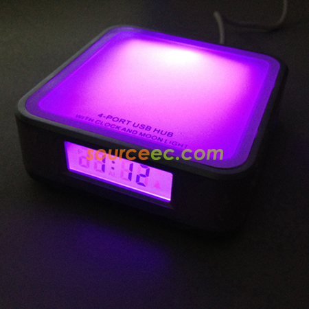 Light-Clock 2-in-1 USB Hub