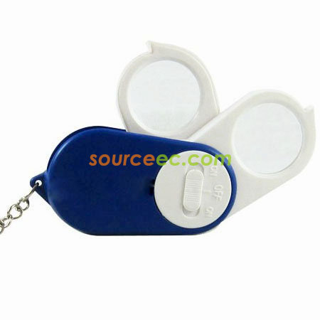 Customization Magnifier Key with LED Light Corporate Gifts