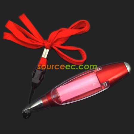 Customization Easy Carrying Memo Pen With LED Light Corporate Gifts