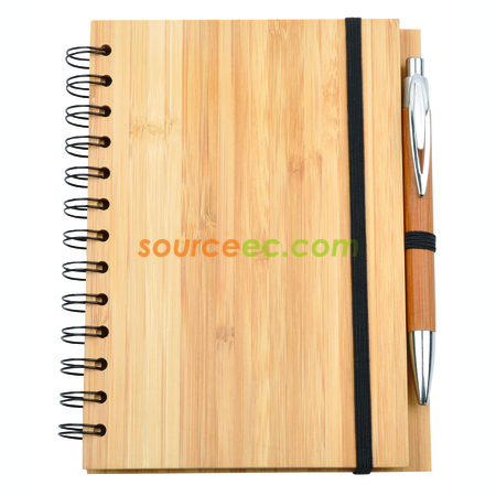 Customization Bamboo Notebook With Pen Corporate Gifts