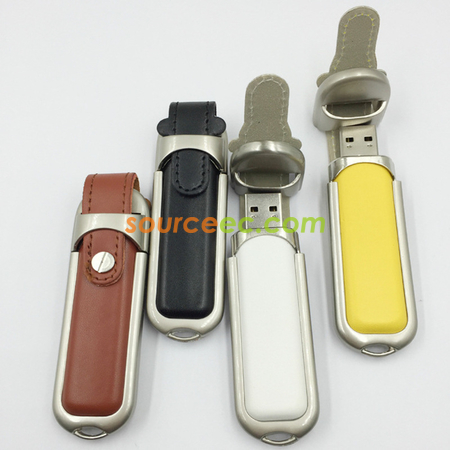 Customization PU Leather USB Flash Drive 8GB Corporate Gifts