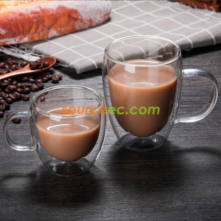 Customization Glass Coffee Cup Corporate Gifts
