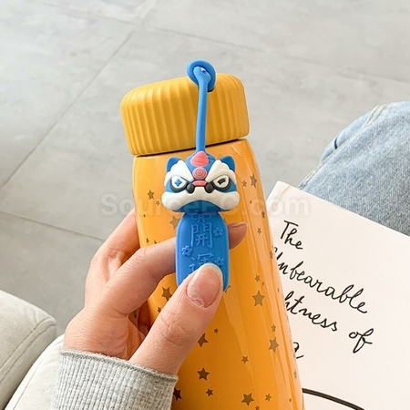 Customization Good Luck To Lucky Lion Vacuum Flask Corporate Gifts