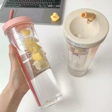Customization Independent Fruit Tea warehouse Filter Drinking Tube Large Capacity Water Cup Corporate Gifts
