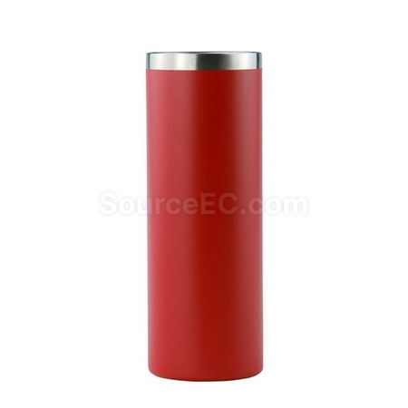 Straight Stainless Steel Double-Layer Thermos Mug