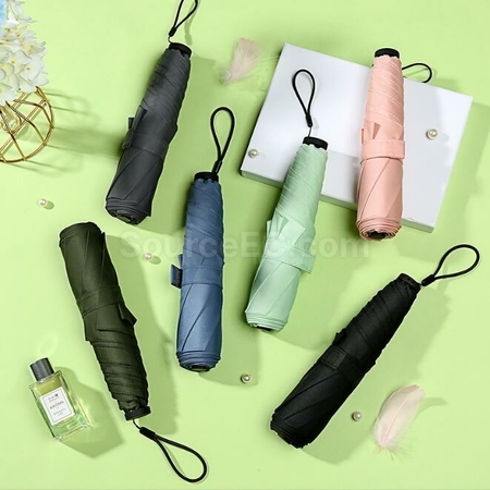Customization 19-Inch Feather Ultra-Light Three-Fold Gift Umbrella Corporate Gifts