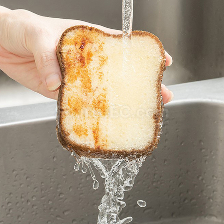 Customization Japanese bread shape kitchen cleaning sponge Corporate Gifts