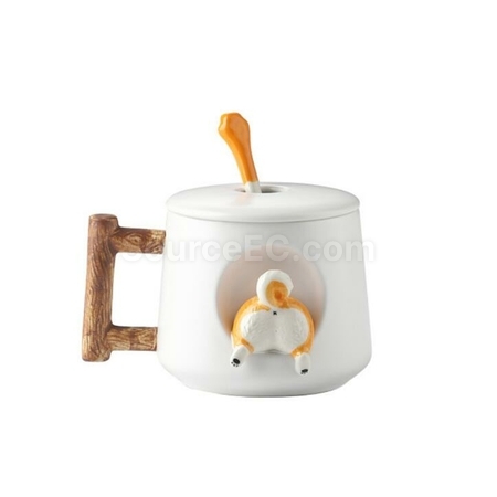 Customization Creative Ceramic Cute Dog Mug Corporate Gifts