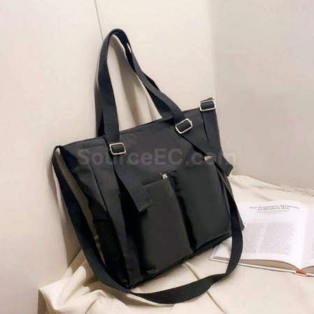 Customization Double Pocket Canvas Messenger Bag Corporate Gifts