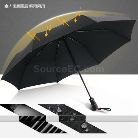 Customization USB charging one-button opening and closing pulse electric umbrella Corporate Gifts