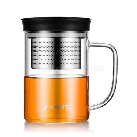 Customization Glass With Tea Partition Corporate Gifts