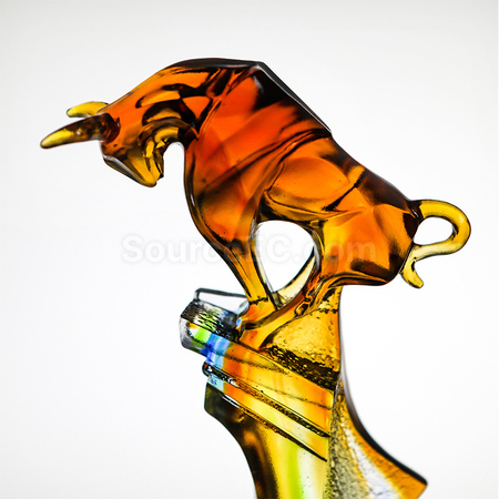 Customization Colored Glaze Crystal Trophy Corporate Gifts