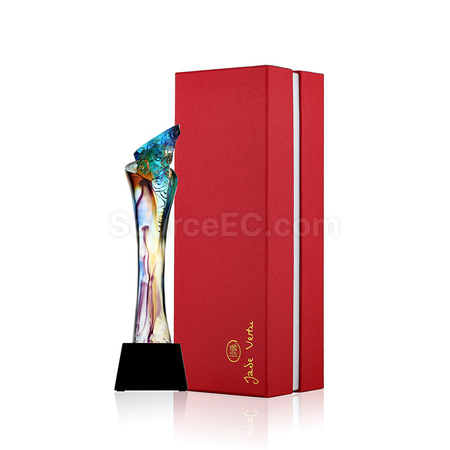 Customization Colored Glaze Crystal Trophy Corporate Gifts