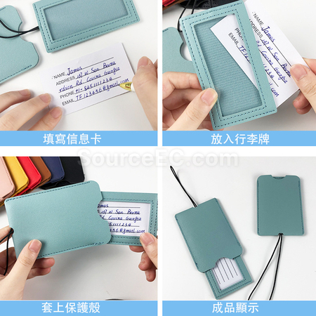 Customization PU Luggage Tag Corporate Gifts