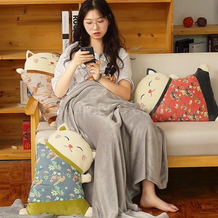 Customization Cat Pillow Blanket Corporate Gifts
