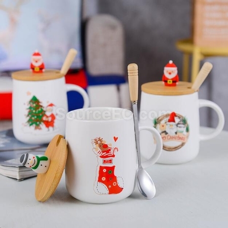 Customization Christmas Cup Ceramic Cup Corporate Gifts
