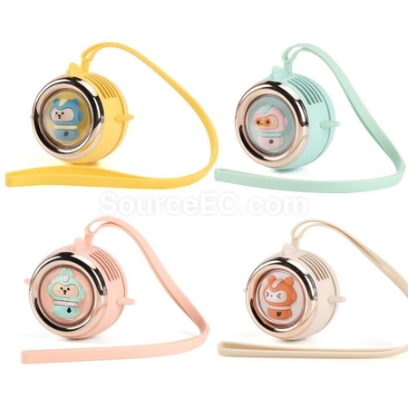 Space Capsule Hanging Neck Mute Small Fan