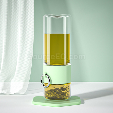 Customization Portable Glass Mug with Infuser Corporate Gifts