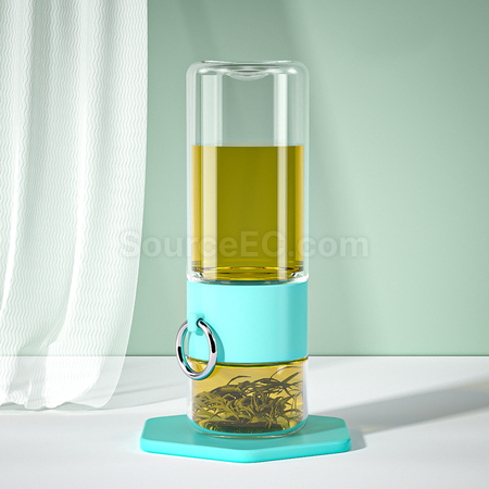 Customization Portable Glass Mug with Infuser Corporate Gifts