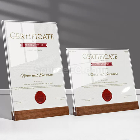 Customization A4 Acrylic Photo Frame Corporate Gifts