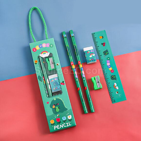 Customization Five-Piece Cartoon Stationery Pencil Set Corporate Gifts