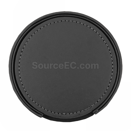 Customization Franklin Leather Coaster Set of 6 Corporate Gifts