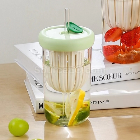 Customization Straw Glass Cup Corporate Gifts